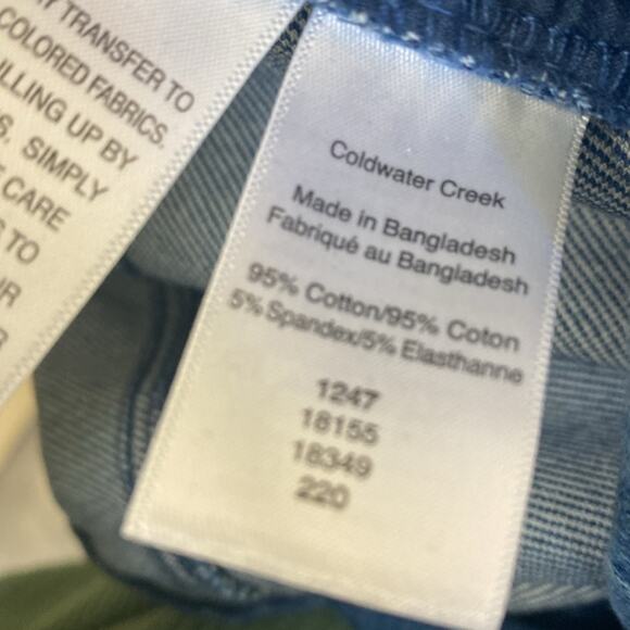 Coldwater Creek women’s size 18 medium wash wash slip on jeans - Picture 5 of 7